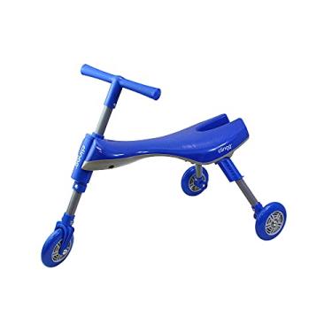 Imagem de Triciclo Infantil Dobrável Assento Ergonômico Guidão Antiderrapante Clingo (Azul)