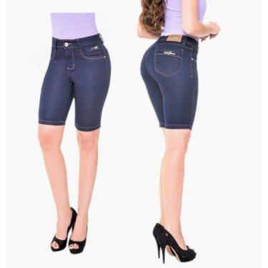 Imagem de Bermuda Jeans Feminina Verão - Shorts Caren 5510 - Lets Denim