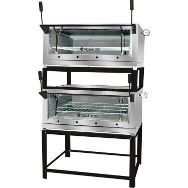 Imagem de Forno Roma Venâncio 90 cm Duplo de Lastro com Pedra Refrataria a Gás Venâncio Firid90