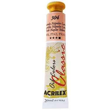 Imagem de Tinta a Óleo Acrilex 20 ml Avulso Amarelo Nápoles Carne 304