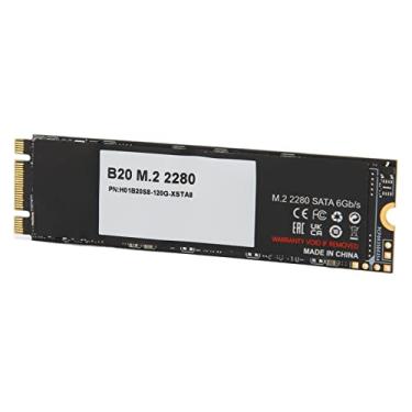 Imagem de M.2 2280 SATA SSD, 3D TLC NAND SSD Desempenho Estável Prático para PC (120 GB)