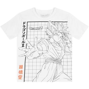 Imagem de Camiseta Infantil Manga Curta Dragon Ball Branco- Bandup