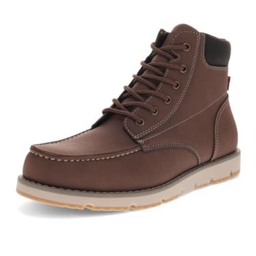 Imagem de Levi's Bota Chukka Masculina Dean WX UL Robusto Casual, Mogno/Preto, 10.5