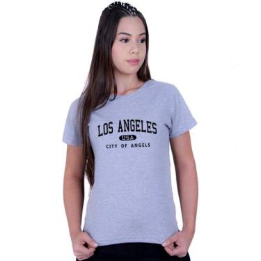 Imagem de Camiseta Baby Look Feminina Los Angeles City Of Angels - Lafre