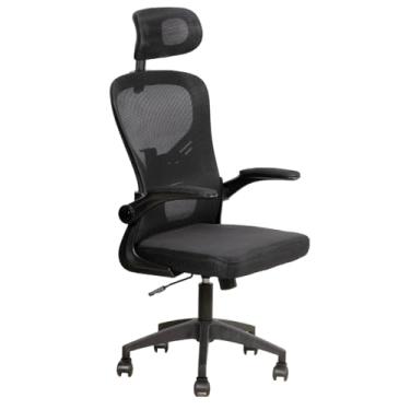 Imagem de Cadeira De Escritório Executiva Giratória Com Suporte Lombar Recliável 150kg 3D (Preta)