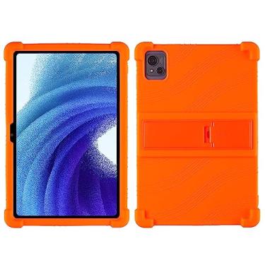 Imagem de QYiiD Capa para tablet Oscal Pad 13 de 10,1 polegadas, capa protetora de silicone leve para crianças para Oscal Pad 13, laranja