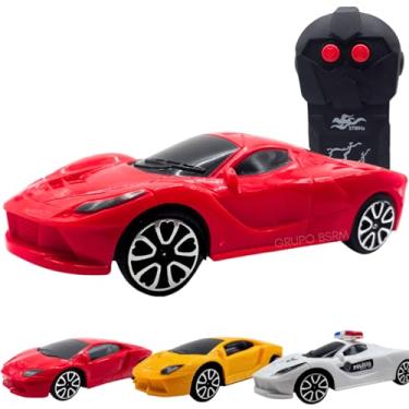 Imagem de Carrinho de controlo remoto brinquedo criança 4 anos menino 4 anos carro policial presente dia das crianças (Vermelho)