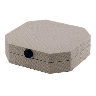 Imagem de Caixa Decorativa em MDF com Revestimento em PU Cinza 25cm AH0570 BTC