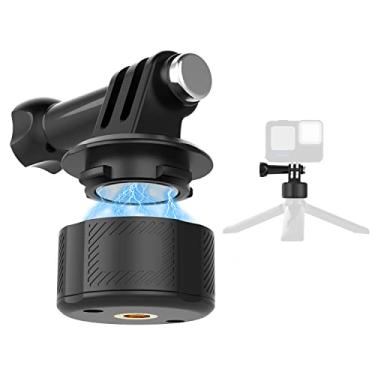 Imagem de SKEZN Acessórios de montagem de tripé magnético, conjunto básico de adaptador de liberação rápida compatível com Gopro Hero 13/12/11/10/9, Insta360, AKASO, DJI e mais (acessórios magnéticos de tripé)