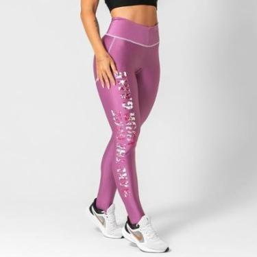 Imagem de Calça Legging Feminina Poliamida Roxa Cirre-Feminino