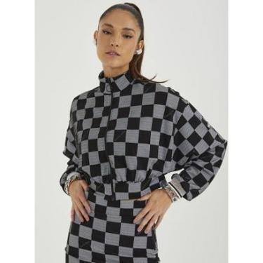 Imagem de Jaqueta Jacquard Xadrez Sport Style-Feminino