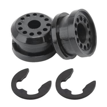 Imagem de Buchas de ligação de câmbio de caixa de transferência de 2 peças com clipes eletrônicos - Buchas de alavanca de controle de substituição para Dodge Ram 1500 2500 3500, OEM # 68078974AA 68078975AA