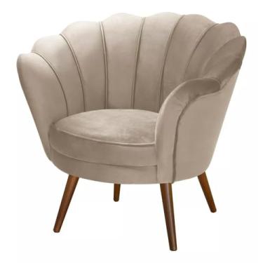 Imagem de Poltronas Petala Quarto Recepção Salao Sala Decoração Escritório Consultório - Platinum Decor (Bege)