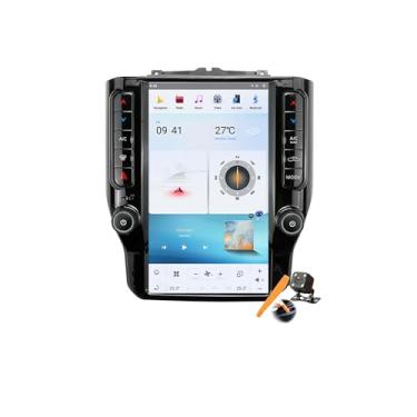 Imagem de 8gb+256gb,Carro Estéreo 2 Din Android 13.0 Rádio com 4G WiFi DSP SWC Carplay para D-odge Ram 1500 2500 3500 2019-2023 Navegação GPS Sat 12.1'' Multimedia Video Player FM BT Receptor