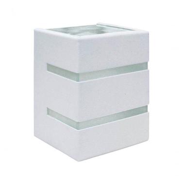 Imagem de Arandela Quadro 2 Aletas 2 Fachos 1xg9 Branco Fosco - Blumenau