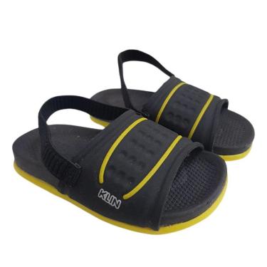 Imagem de Chinelo Klin Infantil Summer Preto E Amarelo-Masculino