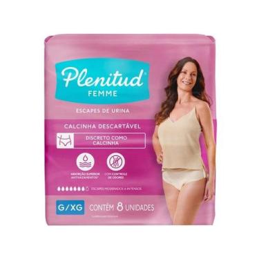 Imagem de Roupa Íntima Descartável Plenitud Active Mulher G Xg 8 Unidades