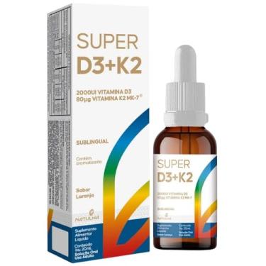 Imagem de Super Vitamina D3 + K2 Sublingual em gotas 20ml - Natulha (20 ml, Laranja)