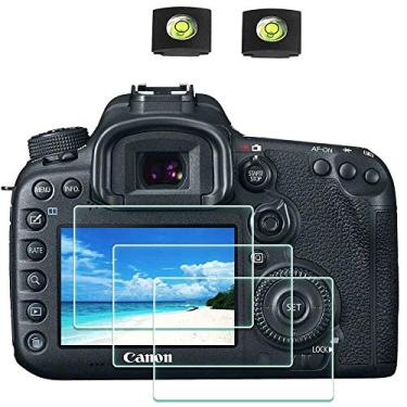 Imagem de Protetor de tela ULBTER para Canon EOS 7D Mark II/6D Mark II Câmera e capa de sapato quente, 0,3 mm 9H dureza vidro temperado protetor de tela, antiarranhões antidigitais antipoeira antibolhas [pacote com 3]