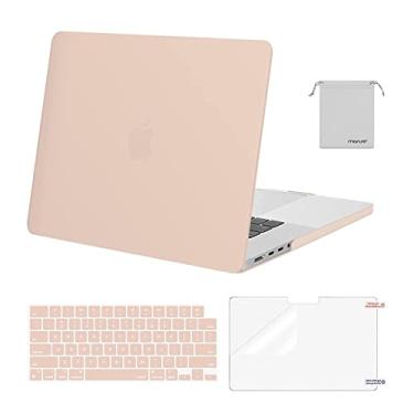Imagem de MOSISO Compatível com MacBook Pro de 16 polegadas 2025 2024 2023 2022 2021 M4 M3 M2 M1 A3403 A3186 A2991 A2780 A2485 Pro Max, capa rígida de plástico, capa de teclado, película de tela e bolsa de