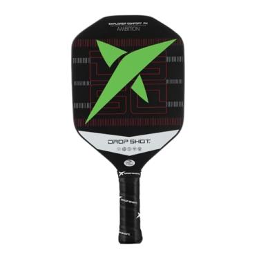 Imagem de Drop Shot Explorer Comfort 2024 – Raquete Pickleball com absorção de choque, ótimo controle e potência – Pickeball profissional (preto e verde)