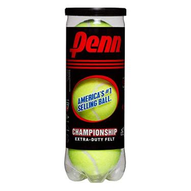 Imagem de Penn Bolas de tênis de feltro Championship Extra Duty – 6 latas, 18 bolas, amarelas