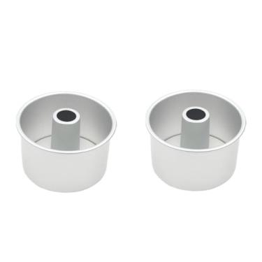 Imagem de 2 Unidades Molde De Bolo Mini Forma De Pão Bolo De Funil Formas De Bolo Forma De Torta Redonda Tubo De Chiffon Antiaderente Acessórios Liga De Alumínio Tubo De Comida Gigante