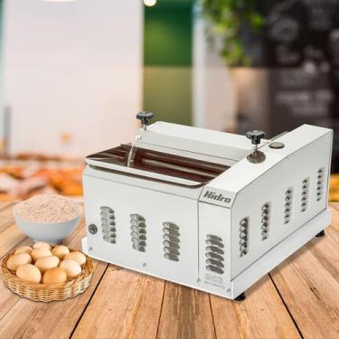 Imagem de Laminador de Massa Cilindro Elétrico 42 x 33 x 48 cm Compacto Aço Inox