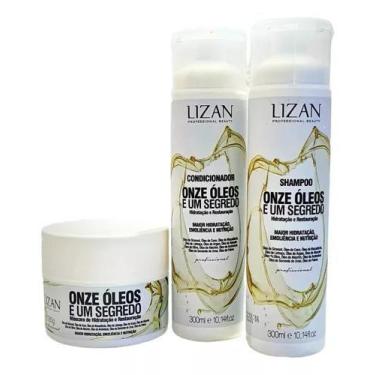 Imagem de Kit Shampoo+Condicionador+ Mascara Onze Oleos e Um Segredo - Lizan
