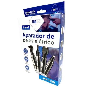Imagem de Aparador Pelos Nariz Orelha Barba Bigode Sobrancelha 4 Em1 - LUATEK