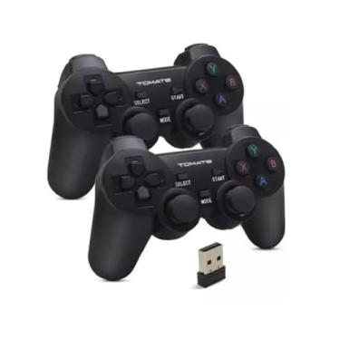 Imagem de Kit 2 Controles Sem Fio 2.4ghz Game Pad Joystick Usb
