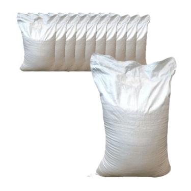 Imagem de Kit 10 Saco Ráfia Entulho Construção Reciclagem 80x45cm 25kg - Geral