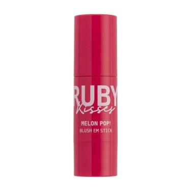 Imagem de Blush em Stick Ruby Kisses Melon Pop, Flamingo