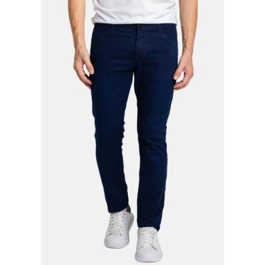 Imagem de Calça Jeans Masculina Azul Escuro Básica Trabalho - Boen Jeans, 40, Az