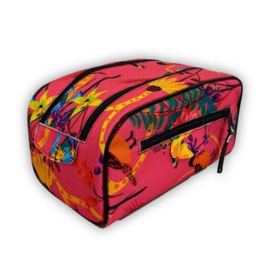 Imagem de Maxi Necessaire Urbana FLORIDO ROSA - Estilo e Versatilidade - DeCarll