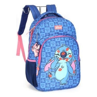 Imagem de Mochila Costas Juvenil Porta Notebook Original Stitch Disney - Luxcel,
