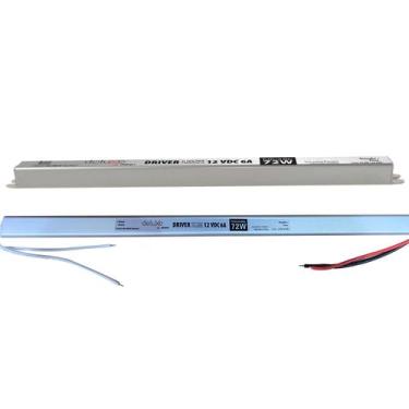 Imagem de Fonte Driver Slim 12v 72w 6a Fita Led Perfil Led Bivolt - Avant