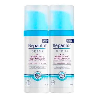 Imagem de Kit 2 Bepantol Derma Loção Facial Noturna Hidratante Restaurador 50ml