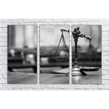 Imagem de Quadro Decorativo Direito Advogado Advocacias Decorar Salas Com 3 peça