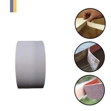 Imagem de Fita De Borda Para Madeira Branco Neve Lacca Eucatex 15mm x 20m Acabam