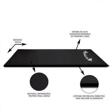 Imagem de Colchonete Fit Academia 100x45cm Eva Yoga Ginástica  - Broome, Preto