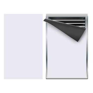 Imagem de PATIKIL Capa de ventilação magnética de 40,6 cm x 24 cm, capa de registro de ar de parede de piso bloqueador de ventilação magnético de alta resistência para forno de lareira HVAC RV doméstico, branco