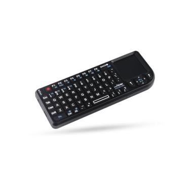 Imagem de 125 mini teclado sem fio 2.4g com mouse touchpad, teclado sem fio usb de 69 teclas, mini teclado sem fio de bolso usb-100-rf multifuncional 3 em 1 para pc/tablets/tv/xbox/smartphones