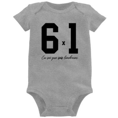 Imagem de Body Bebê 6x1 - Foca na Moda, Cinza, P