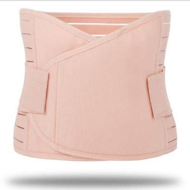 Imagem de Cinta Pós Parto Pós Cirurgia Alta Abdominal Modeladora Fecha Diástase 