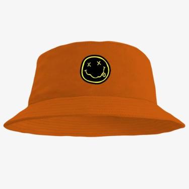Imagem de Chapéu Bucket Hat Estampado Emoji - MP Moda Masculina, Único, Laranja