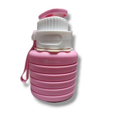 Imagem de Garrafa dobrável - 550 ML - OI Vida, Rosa