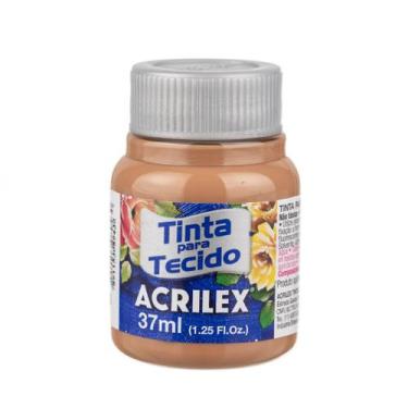 Imagem de Tinta Para Tecido 37 ML Acrilex Fosca Pintura Artesanato - Metallica A