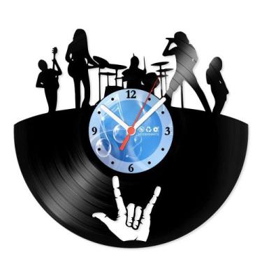 Imagem de Relógio De Parede Disco Vinil Música - Banda de Rock - VMU-059 - Moder