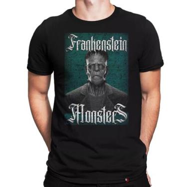 Imagem de Camiseta Frankenstein Filme Terror Série - KING OF GEEK, M, Preto